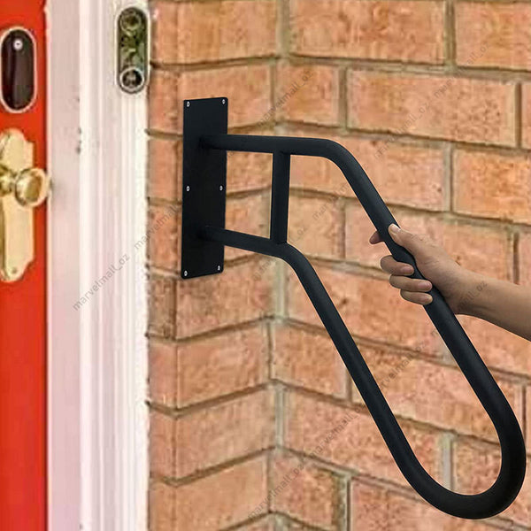 26" Hand Rails for Outdoor Steps U-Shape Handrails Safety Railing Grab Bar AU