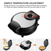Electric Ice Cream Egg Waffle Cone Maker Machine 10'' With Cone Roller Nonstick