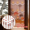 Beaded Curtain Door String Curtains 31Lines Bamboo Wooden Beaded Doorway Curtain