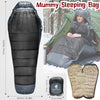 Outdoor Mummy Sleeping Bag Camping Hiking Thermal Warm w/ Compression Stuff