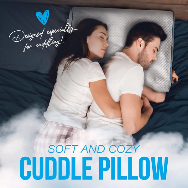 Cuddle Pillow for Individual/Couple Side Sleepers Ergonomic Pillow with Arm Hole