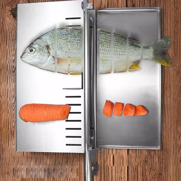 Bone Cutter Frozen Meat Slicer Manual Ribs Chicken Fish Chopper with Food Tray