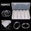 100pcs Storage Box Case Capsules Holder Clear BOX 17/20/27/30mm (only box)