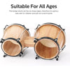 Bongo Drums 6”7” Wood Percussion Bongos for Kids Adults Beginners Natural Finish