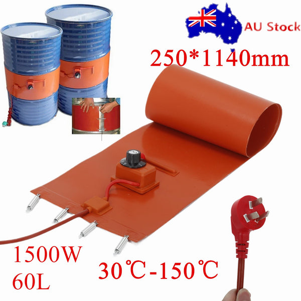 Electric Oil Drum Silicone Heating Belt Band Drum Heater Gas Tank Metal Barrel