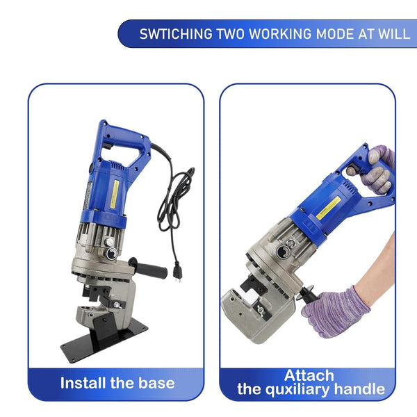 10T Electric Hydraulic Hole Puncher Metal for Angle Iron Aluminum Copper Plate