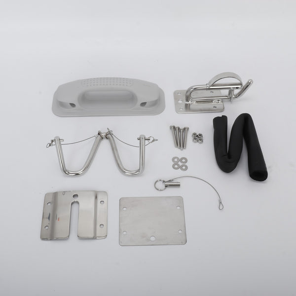Quick Release Snap Inflatable Boat Insta-Lock Snap Davits Set w/Handle Pad AU