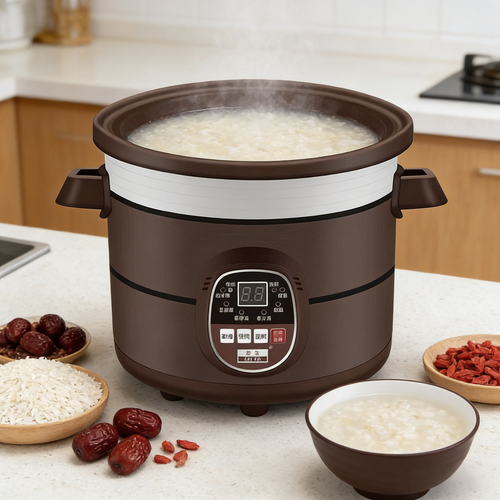 Slow Cooker 3.5L Electric Stew Pot Ceramic Inner for Soup Porridge Healthy Cook