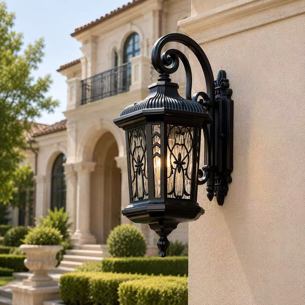 Garden Outdoor Wall Lamp Black Wall Sconce Hotel Wall Lights Balcony Wall Light