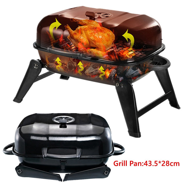 Portable Fire Pit BBQ Grill Stove Outdoor Camping Charcoal BBQ Picnic Hiking AU