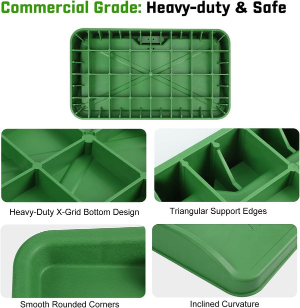 Golf Ball Tray with Cell Phone Holder Heavy Duty Golf Driving Range Ball Tray