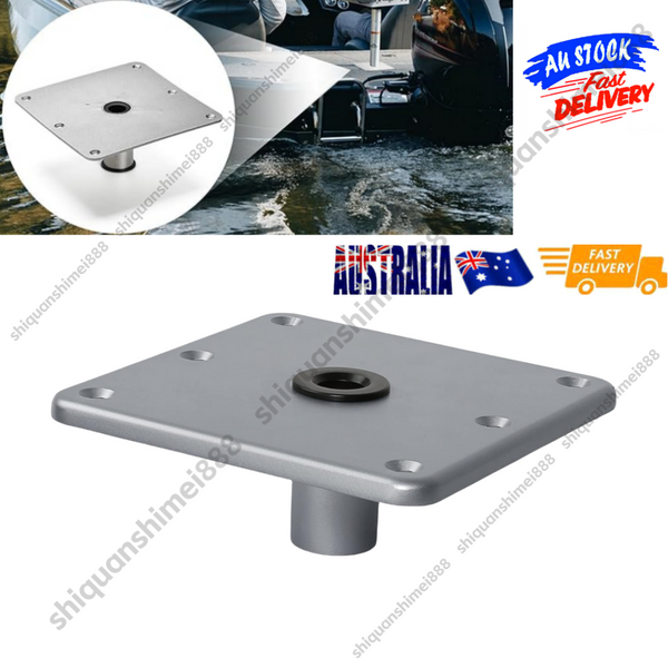 Boat Seat Base 7"x7"Aluminum Boat Seat Pedestal & Base with 3/4" Pin Post Socket