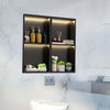 Shower Niche With LED Light Strips Shower Cabinet Bathroom Shelf 700x280x125mm