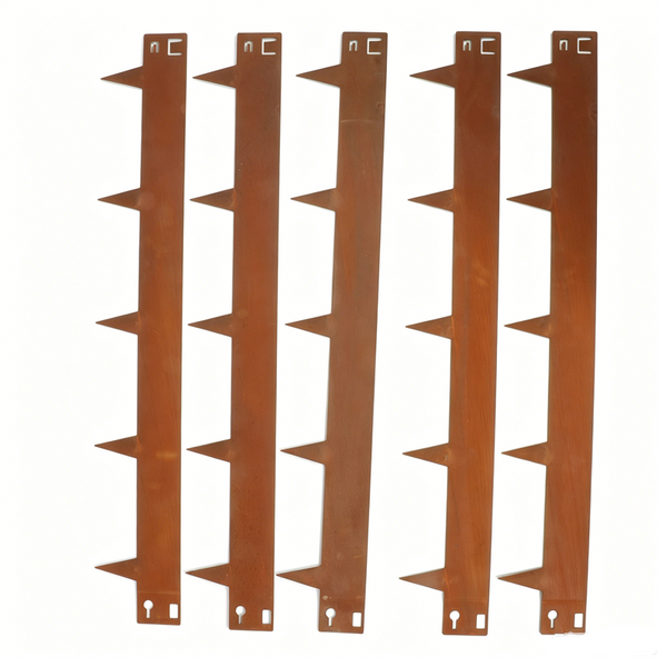 Steel Landscape Edging 5x Garden Border Lawn Edging for Tree Ring Yard & Pathway
