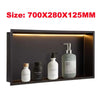 Shower Niche Recessed Storage Shelf Wall Organize 304 Stainless Steel with LED