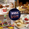 2/3 Tier Acrylic Display Case for Collectibles Figures Cupcake Dustproof Cabinet