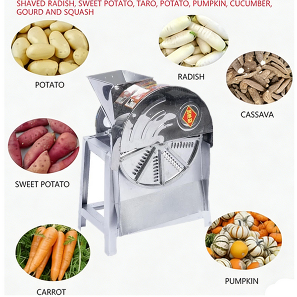 500kg/h Commercial Vegetable Cutter Grater Multi-function Auto Potato Slicer
