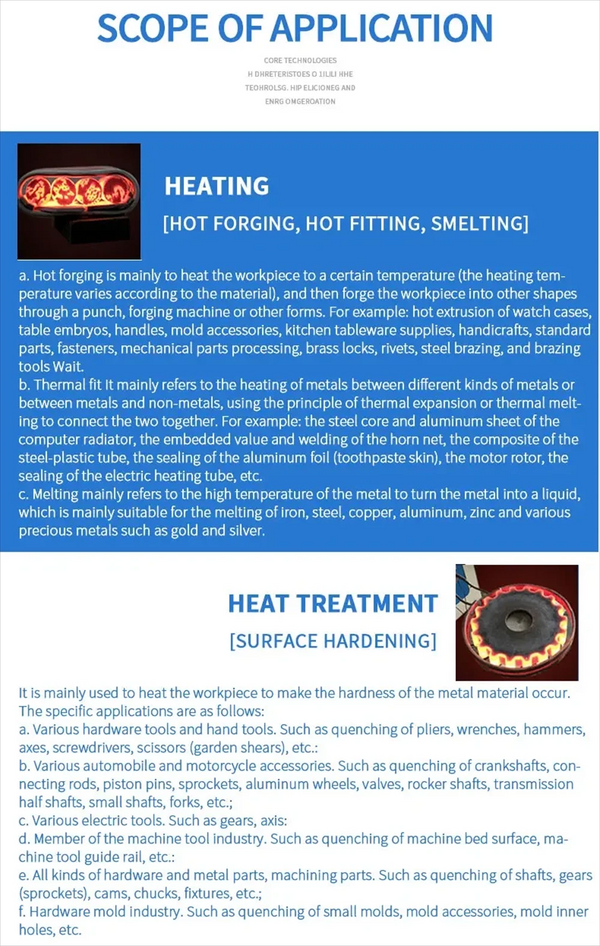 15KW High Frequency Induction Heating Furnace 30-100khz Heater Furnace 220V AU
