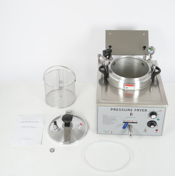 Constant Temp Food Oven Fryer Desktop Single Cylinder Electric Pressure Fryer