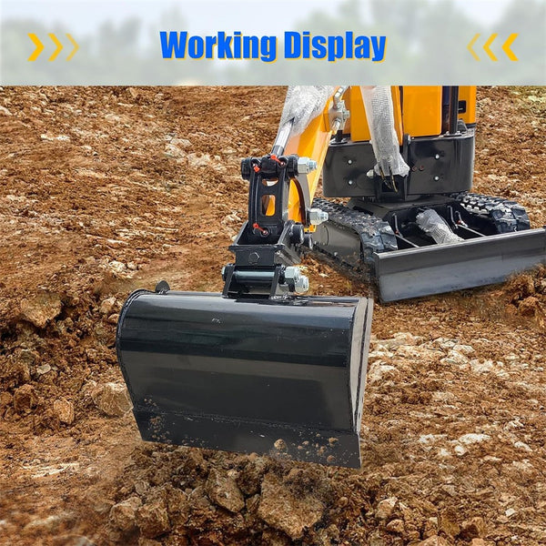 600mm Flat Tooth Backhoe Bucket Attachment Plain Mud Bucket Grading Attachment