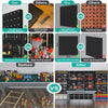 4X Heavy Duty Metal Pegboard Panels Multi-Use Wall Organizer Jewelry Display AU