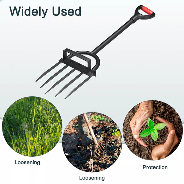 Gardening Pitch Fork Digging Fork with Manganese Steel Garden Agricultural Tool