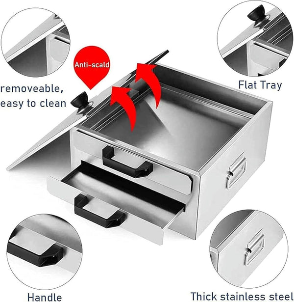 Cantonese Rice Noodle Rolls Machine,Double-layer Steamer Vermicelli Roll Steamer