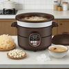 Slow Cooker 3.5L Electric Stew Pot Ceramic Inner for Soup Porridge Healthy Cook