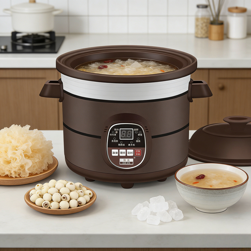 Slow Cooker 3.5L Electric Stew Pot Ceramic Inner for Soup Porridge Healthy Cook