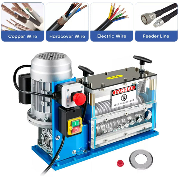 370W Electric Wire Stripping Machine Copper Cable Stripper 1.5-38 mm
