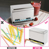Straw Dispenser Holder Storage Stainless Steel Pencil Box for School Bar Kitchen