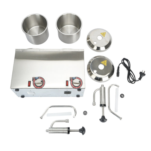 5L Sauce Fudge Pump Warmer Machine Hot Chocolate Cheese Dispenser Sauce Pump