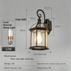 Outdoor Wall Lamp Waterproof Wall Mount Light for Front Door Garage Garden Patio