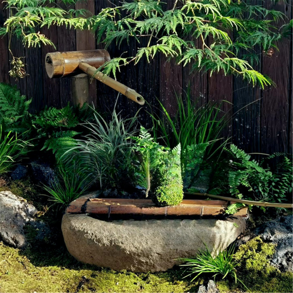 Bamboo Water Flow Ornaments Courtyard Water Circulation Bamboo Water Flow Device