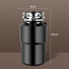 750W Kitchen Food Waste Garbage Disposer with Remote Control Air Switch 2000ML