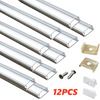 12X LED Strip Lights Aluminium channel Profile bar for Kitchen Cabinet 0.9M AU
