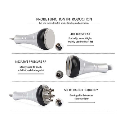 6 in1Ultrasonic Cavitation Machine 40K RF Radio Frequency Fat Body Beauty Device