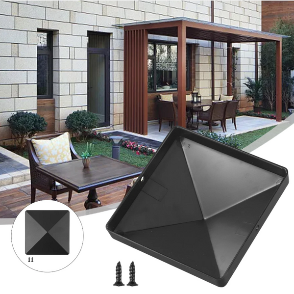 12Pcs Fence Post Cap Deck Post Cover Waterproof Heat Resistanc Deck Post Caps