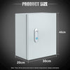 Electrical Enclosure Box 40x30x20cm Steel Switchboard Waterproof Cabinet Plate