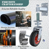 6" Gate Wheels Spring-Loaded Gate Wheels Caster Rotating Fence Wheel Max.600lbs.