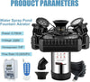 Stainless Steel Pond Fountain Aerator 4 RGB Lights Fountain Pump Pond Lake Pool
