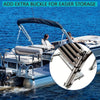4 Steps Boat Ladder Telescoping Telescopic Yacht/Pontoon Ladder Boarding Ladder