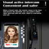Smart Door Lock Video Voice Intercom Camera Fingerprint Unlock with 14 languages