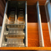 Drawer Organiser Stainless Steel Kitchen Cabinet Cutlery Utensil Holder Tray