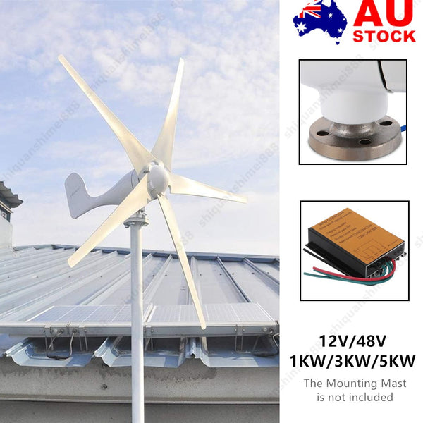 12V/48V Wind Turbine Generator Wind Charge Controller Kit Home USE 1KW/3KW/5KW