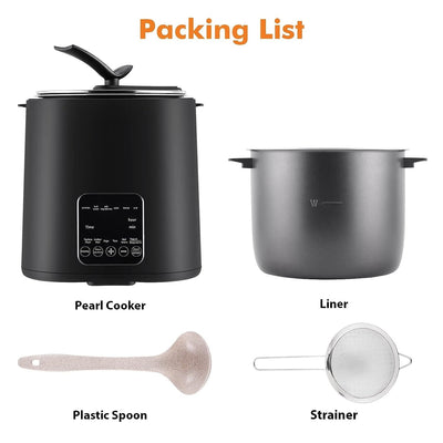 220V Automatic Bubble Tapioca Pearl Cooker 9L Milk Tea Store Equipment 1300W