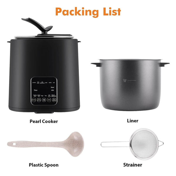 220V Automatic Bubble Tapioca Pearl Cooker 9L Milk Tea Store Equipment 1300W