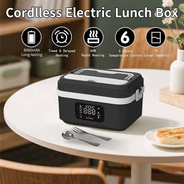 Electric Heated Lunch Box Heating Hot Travel Bento Food Warmer Travel Lunch Box