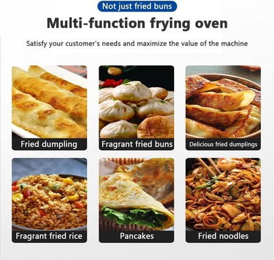 Electric Dumpling Frying Pan Shengjian Bao Frying Automatic Pot PasteMachine