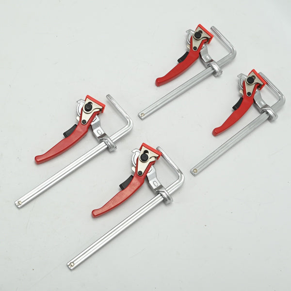 4x Ratchet Table Clamp Quick Release Track Saw Clamps for MFT/Guide Rail System